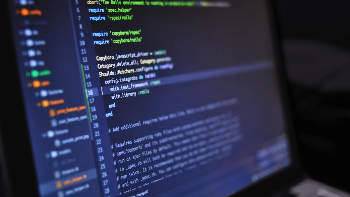 Code editor screen representing browser AI, WebGPU, and WebNN checks
