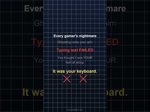 Your keyboard is LYING to you | Free Keyboard Tester #shorts