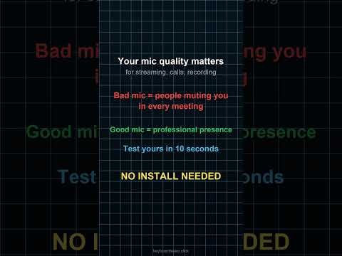 Mic Test — Check Your Microphone Online