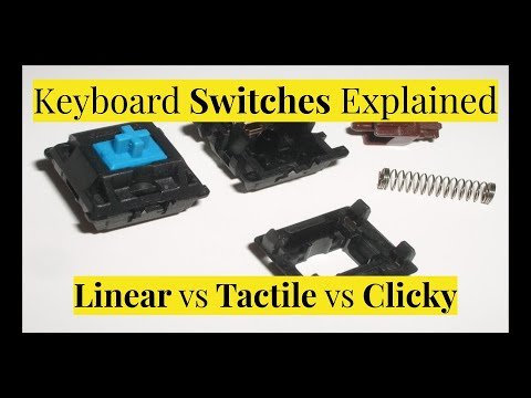 Keyboard switch types explained for gaming keyboards