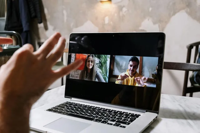 Webcam on monitor for video call testing