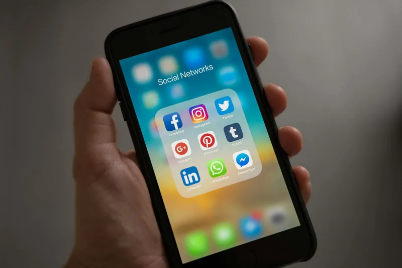 Smartphone showing WhatsApp messaging